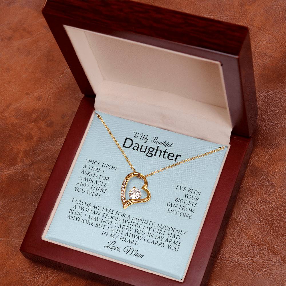 To My Beautiful Daughter | Forever Love Necklace