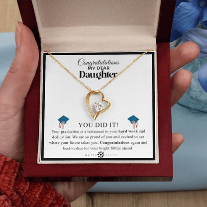 Congratulations My Dear Daughter | Forever Love Necklace