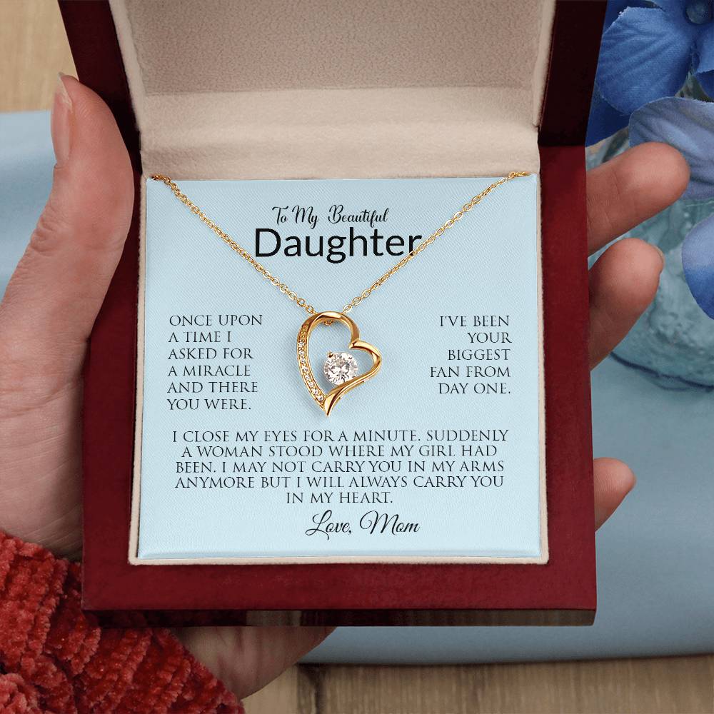 To My Beautiful Daughter | Forever Love Necklace