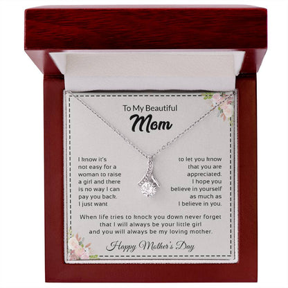 To My Beautiful Mom | Alluring Beauty necklace