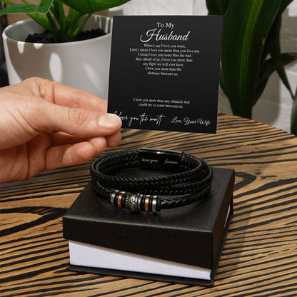 To My Husband | Men's "Love You Forever" Bracelet