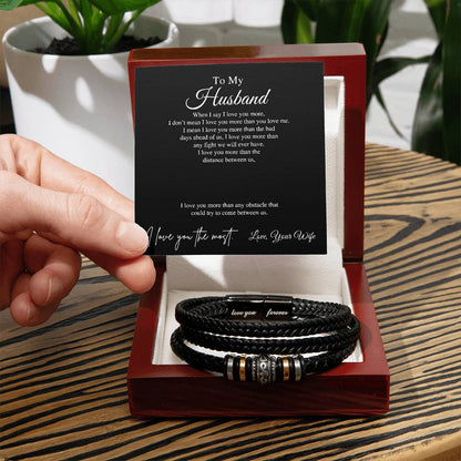 To My Husband | Men's "Love You Forever" Bracelet