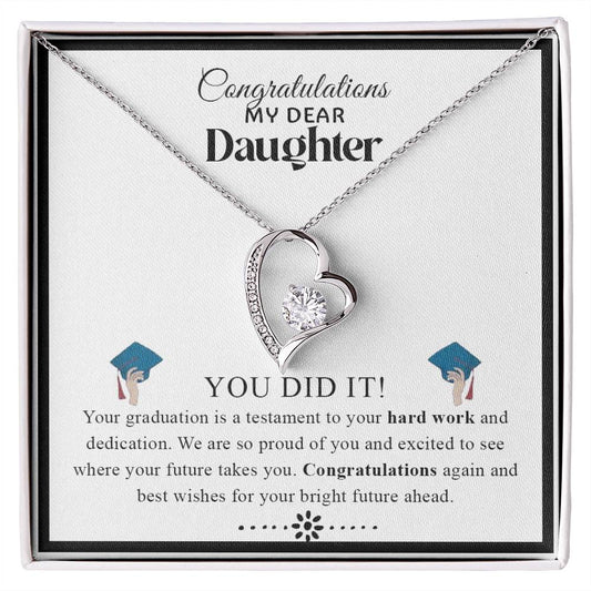 Congratulations My Dear Daughter | Forever Love Necklace