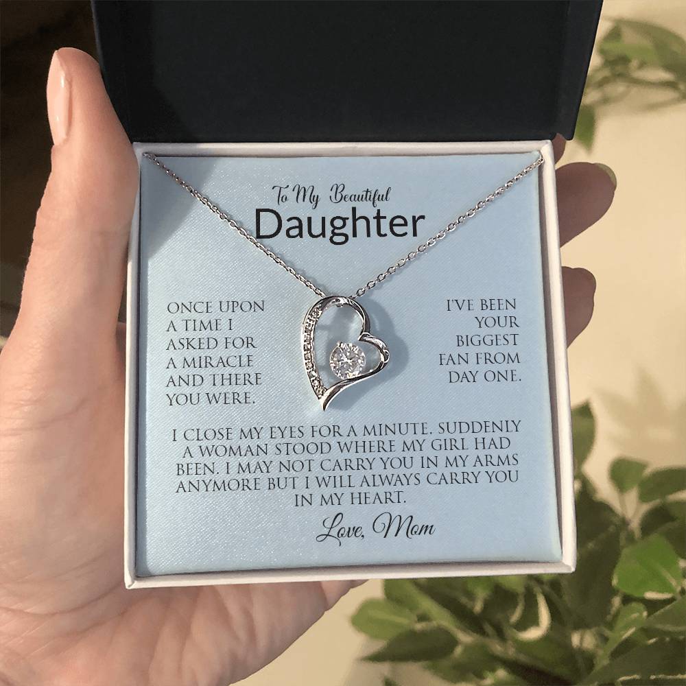 To My Beautiful Daughter | Forever Love Necklace