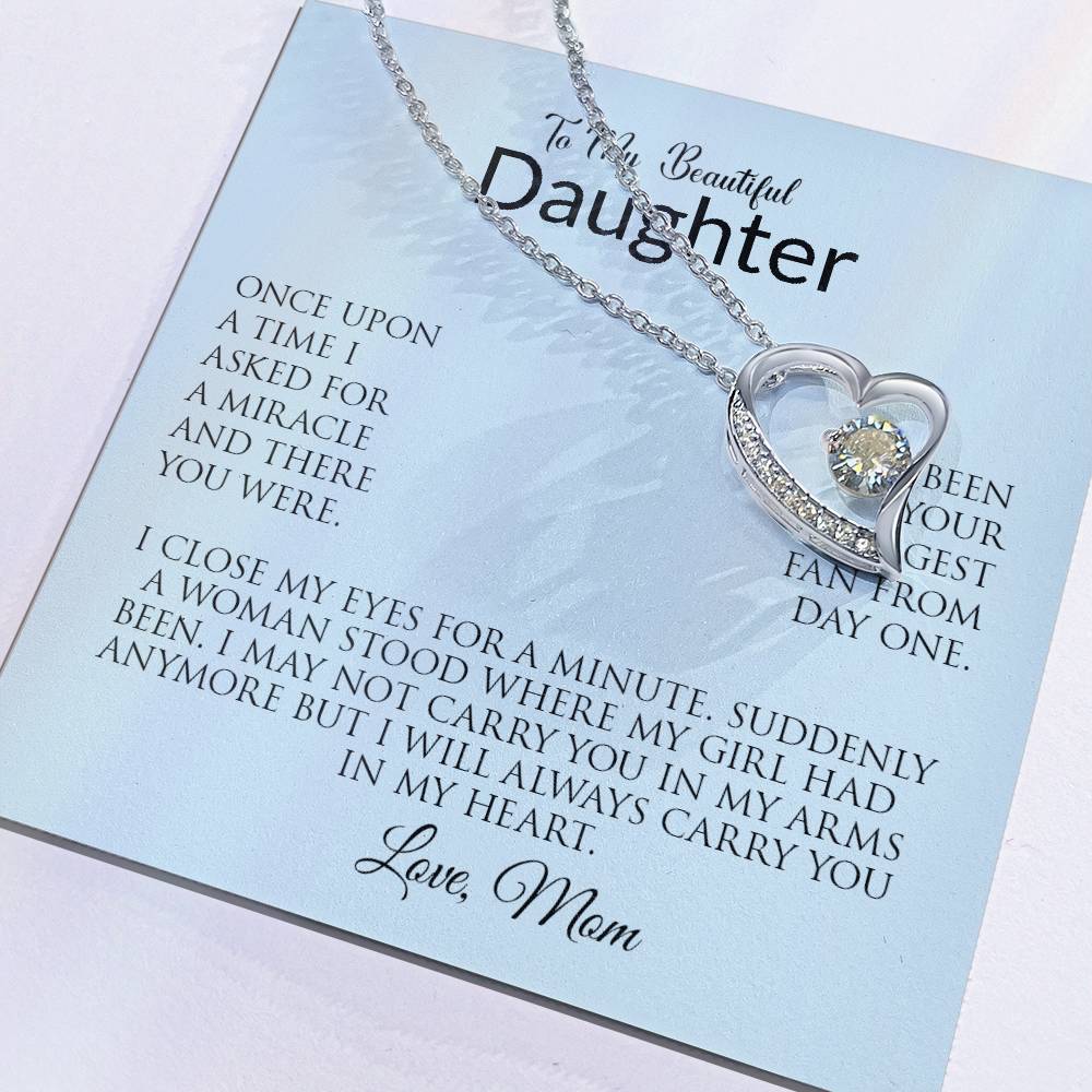 To My Beautiful Daughter | Forever Love Necklace