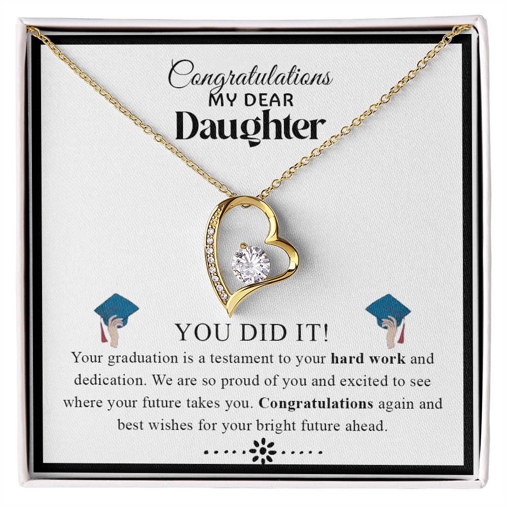 Congratulations My Dear Daughter | Forever Love Necklace