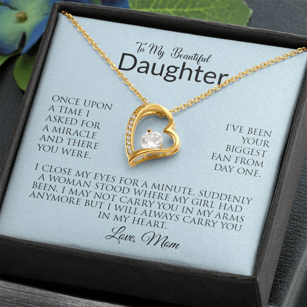 To My Beautiful Daughter | Forever Love Necklace